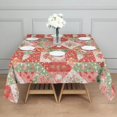 thumbnail image 3 of Pioneer Flower Floral Print Pattern Square Tablecloth, Waterproof Wipeable Spillproof Washable Table Cover for Home Kitchen Party Decor, 42"x42", 3 of 6