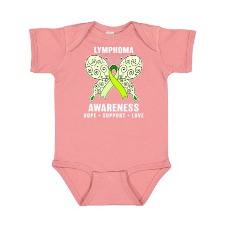 

Inktastic Lymphoma Awareness Hope Support and Love Gift Baby Boy or Baby Girl Bodysuit