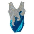 thumbnail image 6 of O3GL004 Obersee Girls Gymnastics Leotards One-Piece Athletic Activewear Girl's Dance Outfit Girls'  Women's Sizes - Turquoise Waves, 6 of 6