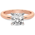 thumbnail image 3 of Bague de Fiançailles en Diamant Certifiée IGI 2 Carats Forme Radiante Cultivée en Laboratoire Or Rose 14K Bague Solitaire Classique Azalée Qualité FG-VS1-VS2 Friendly Diamonds, 3 of 5