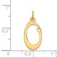 thumbnail image 4 of Diamond2Deal 14K Yellow Gold Letter O Initial Charm Pendant for Women, 4 of 6