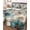 Light Brown, variant on Quilts Queen Size Bedding Set, Teal Tulip Butterfly Reversible Summer Quilt 3 Pieces, Beige Turquoise Floral Blue Coastal Lightweight Bedspreads Coverlets with 2 Pillow Shams for All Seasons