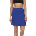thumbnail image 6 of HDE Women's & Women's Plus Reversible Wrap Skirt Swim Coverup Black Floral/Royal Blue 2X-3X, 6 of 6