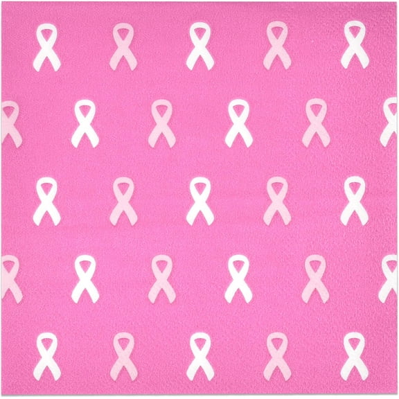 Gift Boutique 100 Pink Ribbon Breast Cancer Awareness Napkins