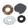 thumbnail image 1 of Ensemble de Chaîne de Pignon de Vélo, Trou Intérieur 11MM Forgeage Traité Ensemble de Chaîne de Pignon Universel Large Application pour les Modifications, 1 of 8