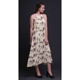 thumbnail image 4 of Bimba Oiseau Causal Long Dos Nu Licou Robe Femmes Imprimé BeachDress-XX-Large, 4 of 6