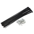 thumbnail image 1 of Unique Bargains 40 radios 14G J Bend de 226 mm x 2 mm con cabecillas para bicicleta de acero negro Unique Bargains radios y accesorios para bicicletas, 1 of 1