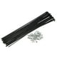 thumbnail image 1 of Unique Bargains 40 radios 14G J Bend de 226 mm x 2 mm con cabecillas para bicicleta de acero negro Unique Bargains radios y accesorios para bicicletas, 1 of 1