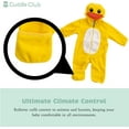thumbnail image 6 of Cuddle Club One Piece Romper Hooded Fleece Onesie Jumper for Baby, Koala Gray 6-12 Mos, 6 of 6