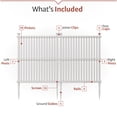 thumbnail image 6 of 45.5in H x 36.5in W (2 Panels) No Dig Enclo Wilmington White Vinyl Privacy Screen, Outdoor Privacy Panels, Trash Can Enclosure, Air Conditioner Fence, Pool Equipment Enclosure, ZP19008, 6 of 10
