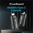 thumbnail image 3 of Rocstor Y10G007-B1 Truereach 4k@120hz Usb-c Hdmi Extender Over Cat6/cat6a/cat7 Ethernet Cable Up To, 3 of 19