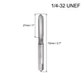 thumbnail image 2 of Unique Bargains Machine Tap 1/4-32 UNEF Thread Pitch 2A 3 Flutes High Speed Steel HSS, 2 of 5