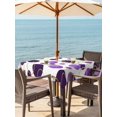 thumbnail image 3 of Outdoor Tablecloths with Umbrella Hole & Zipper, Purple Polka Dots 60x60 Inch Square Tablecloths, Modern Abstract Art Waterproof Table Cloth, Patio/Pool/Picnic Table Covers, 3 of 8