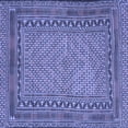thumbnail image 1 of Ahgly Company Machine Washable Indoor Square Southwestern Blue Country Area Rugs, 7' Square, 1 of 4