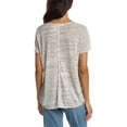 thumbnail image 2 of Project Social T womens  Weaver Marled T-Shirt, XS, White, 2 of 3