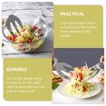 thumbnail image 2 of 2 piezas Tenedor de ensalada Servidor de acero inoxidable Servidores Manos Lanzadores Pinzas para sándwich Creativo, 2 of 6