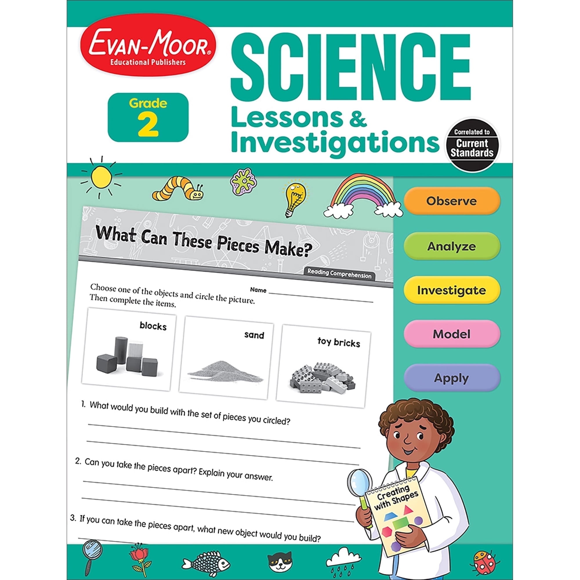 Evan-Moor Science Lessons and Investigations, Grade 2 Teacher Resource