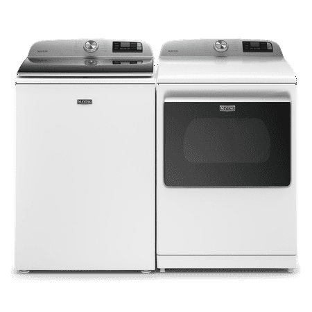 Maytag - 5.2 Cu. Ft. High Efficiency Smart Top Load Washer with Extra Power Button - White
