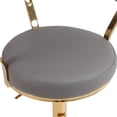 thumbnail image 6 of YYAo Modern Bar Stools, Barstools Counter Height Dining Chairs with Back and Footrest for Kitchen, Living Room, Gray, 6 of 11