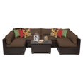 thumbnail image 1 of TK Classics Belle Wicker 7 Piece Patio Conversation Set with Coffee Table and 2 Sets of Cushion Covers, 1 of 2