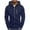 Navy Tops for Men, variant on IYTR Men's Full Zip Up Hoodie Jacket with Zipper Pockets Sweatshirt Long Sleeve Hooded Coat Outwear