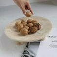 thumbnail image 4 of Handmade Travertine Fruit Bowl for Kitchen Counter 10", Large Decorative Bowl for Home Decor, Modern 3-Legs Serving Plate, Key Bowl for Entryway$$Home Decor, Kitchen, & Other, 4 of 7