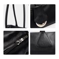 thumbnail image 5 of Genuine Cowhide Women Underarm Bag,Pebbled Leather Barrel Purse Daily Commuter Handbag, 5 of 10