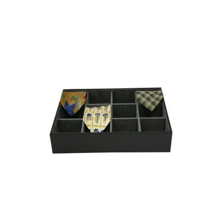 Bey Berk Black Leather 12 Tie Storage Valet 15 15w X 2 25h In Bey Berk Black Leather 12 Tie Storage Valet 15 15w X 2 25h In Com