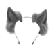 thumbnail image 5 of 2 diademas con orejas de gatito para el pelo, accesorios para disfraces de Navidad Blanco y Gris, 5 of 9