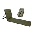 thumbnail image 1 of Asiento de suelo con respaldo para picnic, senderismo, silla de playa plegable, colchoneta de descanso Verde oscuro, 1 of 8
