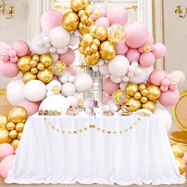 Mantel Rectangular de Lentejuelas de 90 x 132 Pulgadas, Mantel Brillante para decoración de Mesa de Patio, Fiesta de Primavera, Boda, Baby Shower
