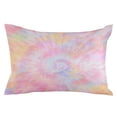 thumbnail image 2 of Rainbow Color Throw Pillow Covers, Fantasy Colorful Ombre Swirl Soft Breathable Pillow Cases with Invisible Zipper for Sleeping, King Size Pillowcases for Couch Bed Sofa Chair 20x36 Inches, 2 of 6