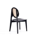 thumbnail image 5 of Manhattan Comfort Versailles 16.5" Round Wood Dining Chair in Black (Set of 2), 5 of 5