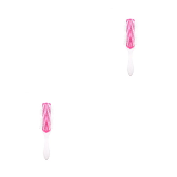 Qarigey Peine para el cabello, accesorios de aseo, tienda, herramientas de barbería, conjunto de accesorios de peluquería, cepillo de masaje, peines blanco rosa 2piezas Qarigey CBP270821