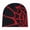 Black-Red, variant on New Spider Web Knitted Beanie Hat - Unisex Jacquard Warm Cold-Proof Personality Skull Cap