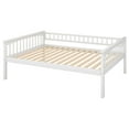 thumbnail image 6 of Harper & Bright Designs Full Size Bunk Bed with 2 Storage Drawers, Solid Wood Full over Full Bunk Bed Frame with Guardrails, Convertible Bed Frame with Headboard and Footboard, White, 6 of 13