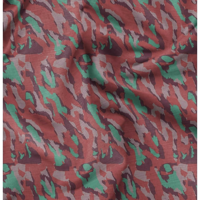 Soimoi Rayon Fabric Tiger Animal Skin Print Fabric by Yard 56 Inch Wide