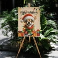 thumbnail image 4 of Merry Christmas Santa Chihuahua Scarf Twinkling Lights Xmas Holiday Vertical Matte Canvas Poster Dog Lover Gifts Idea Wall Art Home Decor - 00022, 4 of 5