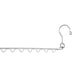 thumbnail image 4 of Perchas para ahorrar espacio Perchas multifuncionales para Percha de material acero inoxidable con 8-10 ranuras Percha para organizador de armario de dise - 8 hoyos perfecl ganchos para abrigos de armario, 4 of 8