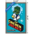 thumbnail image 3 of Minecraft - Chicken Jockey Wall Poster, 14.725" x 22.375", Framed, 3 of 3