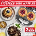 thumbnail image 3 of Waffle Maker SugarWhisk Doble Mini de 4" Antiadherente, 3 of 7