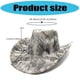 thumbnail image 3 of Adjustable Western Cowboy Hats Unisex Foldable Hat Lightweight Cowboy Hats For Outdoor Event City Exploration Khaki, 3 of 4