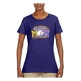 thumbnail image 3 of Baseball Mom Cheetah Glitter Sports Womens Graphic T-Shirt, Purple, X-Large, 3 of 5