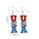 thumbnail image 3 of Pendientes de Cuelga para Mujeres Bandera Patriótica Pendientes de Mujer Rojo, Blanco, Azul 4 de Julio Pendientes de Mujer Peligrosos 4 de Julio Pendientes, 3 of 8