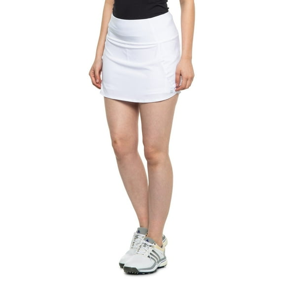 HIND WOMEN - SKIRT SPORT TENNIS GOLF SZ LARGE MESH WHITE - SKORT
