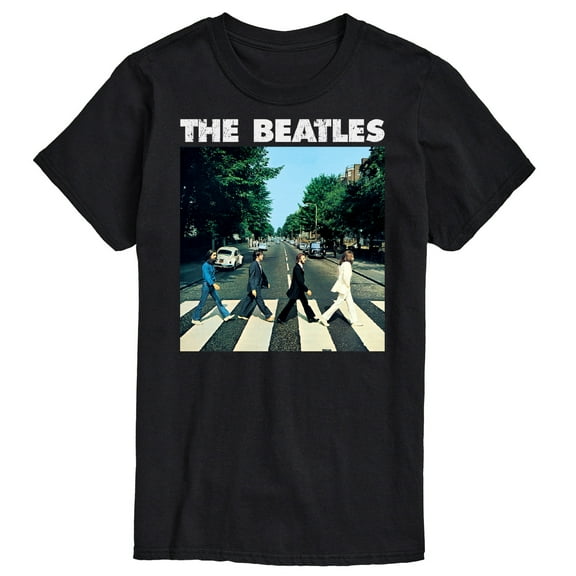 The Beatles - Abbey Road White Logo - Men's Short Sleeve Graphic T-Shirt