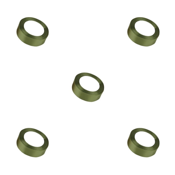 Wosthever Cinta de papel de regalo Accesorios para manualidades de bricolaje Ancho Cintas de poliéster Verde oliva 95 Type2 NO2 Wosthever CBP273834
