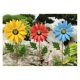 thumbnail image 2 of Estacas de Metal yuxing Azul Decoración de Jardín con Margaritas 3D, 2 of 5
