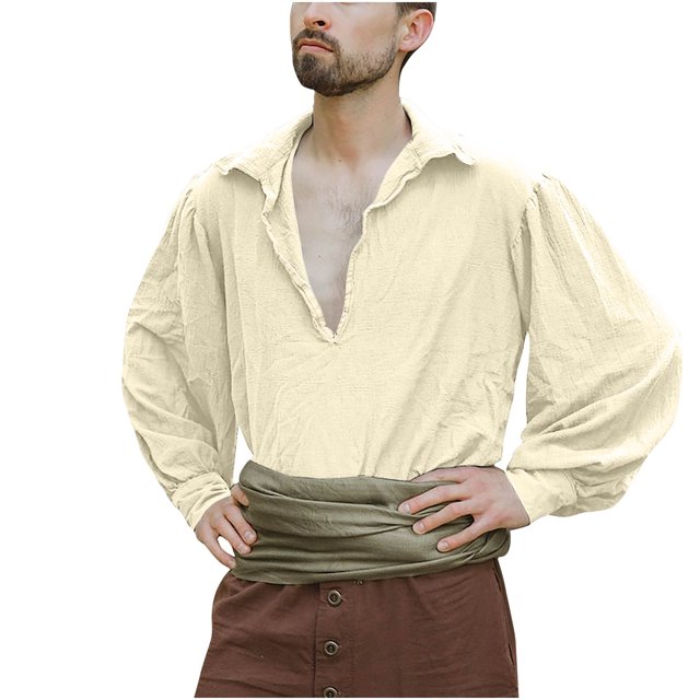Blusa y camisa de manga larga con cuello vuelto para hombre, estilo casual, a la moda, lisa, con cuello vuelto y manga larga, estilo pulóver, blusa para hombre