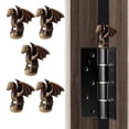 thumbnail image 1 of Tope decorativo para bisagra de puerta WLHYHH, dragón de bronce, set magnético, 1 of 7
